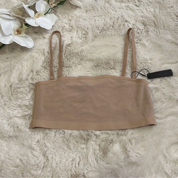 SKIMS Other - SKIMS Sheer Sculpt Bandeau Clay NWT